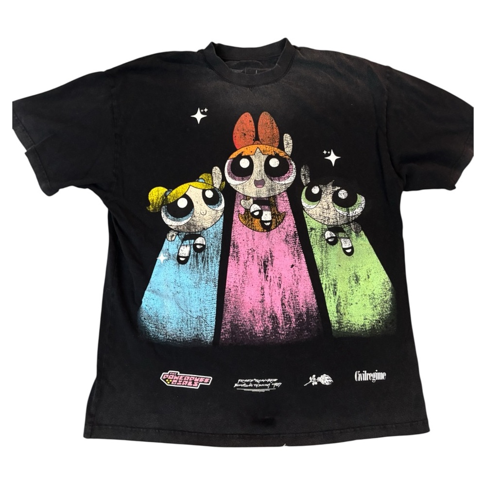 Civil Regime Black Powerpuff Girls Graphic T-Shirt